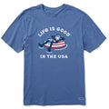 Men's Life is Good in the USA Short Sleeve Tee product image 1