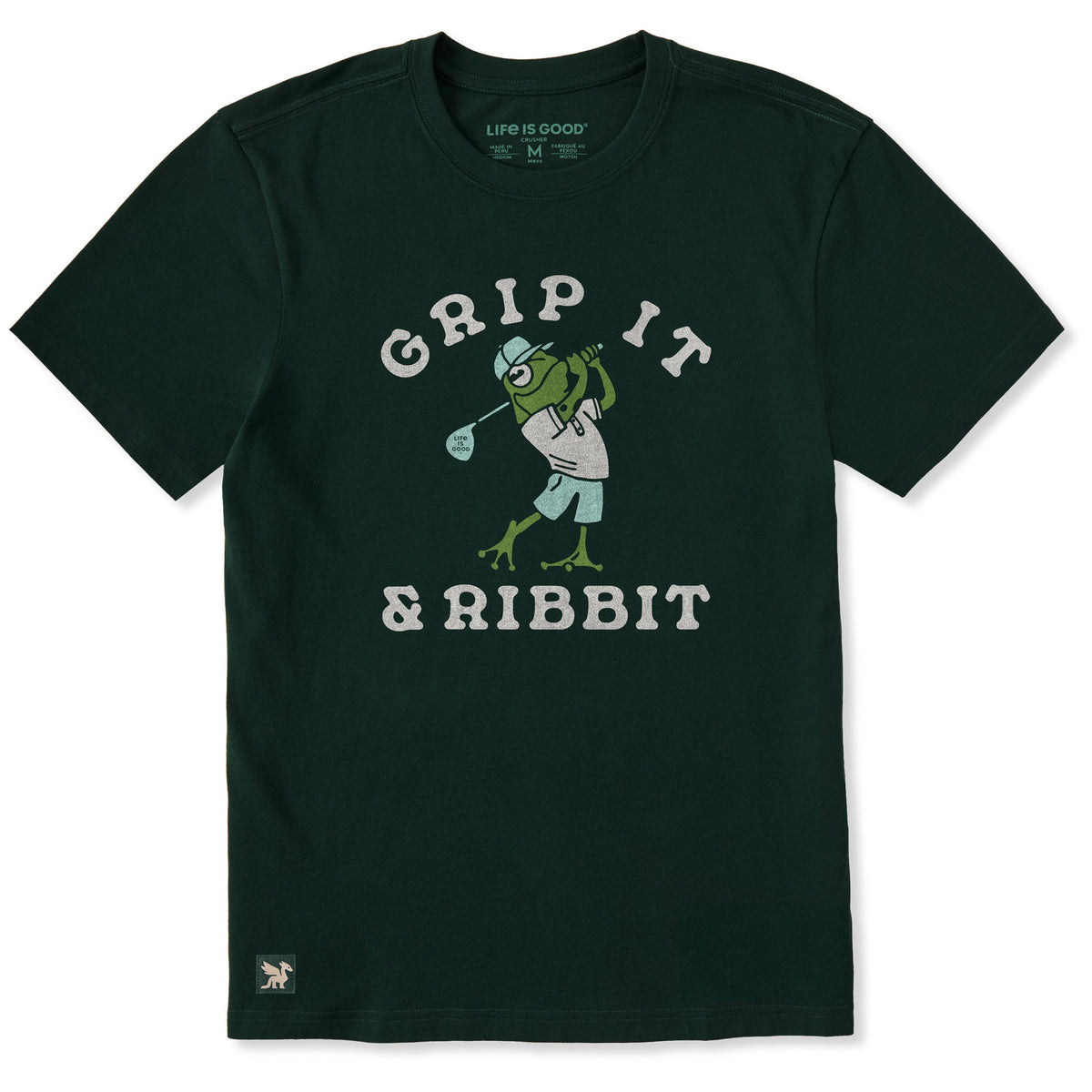 Men's Grip It and Ribbit Short Sleeve Crusher Tee