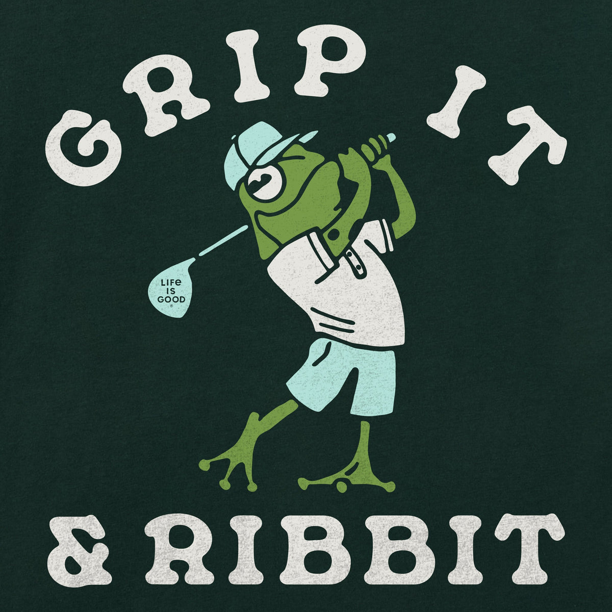 Men's Grip It and Ribbit Short Sleeve Crusher Tee