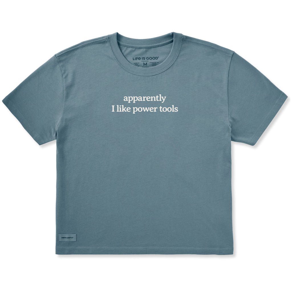Women's Apparently I Like Power Tools Short Sleeve Crusher product image 1