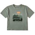 Women's Not All Who Wander Hikers Short Sleeve Crusher Boxy product image 1