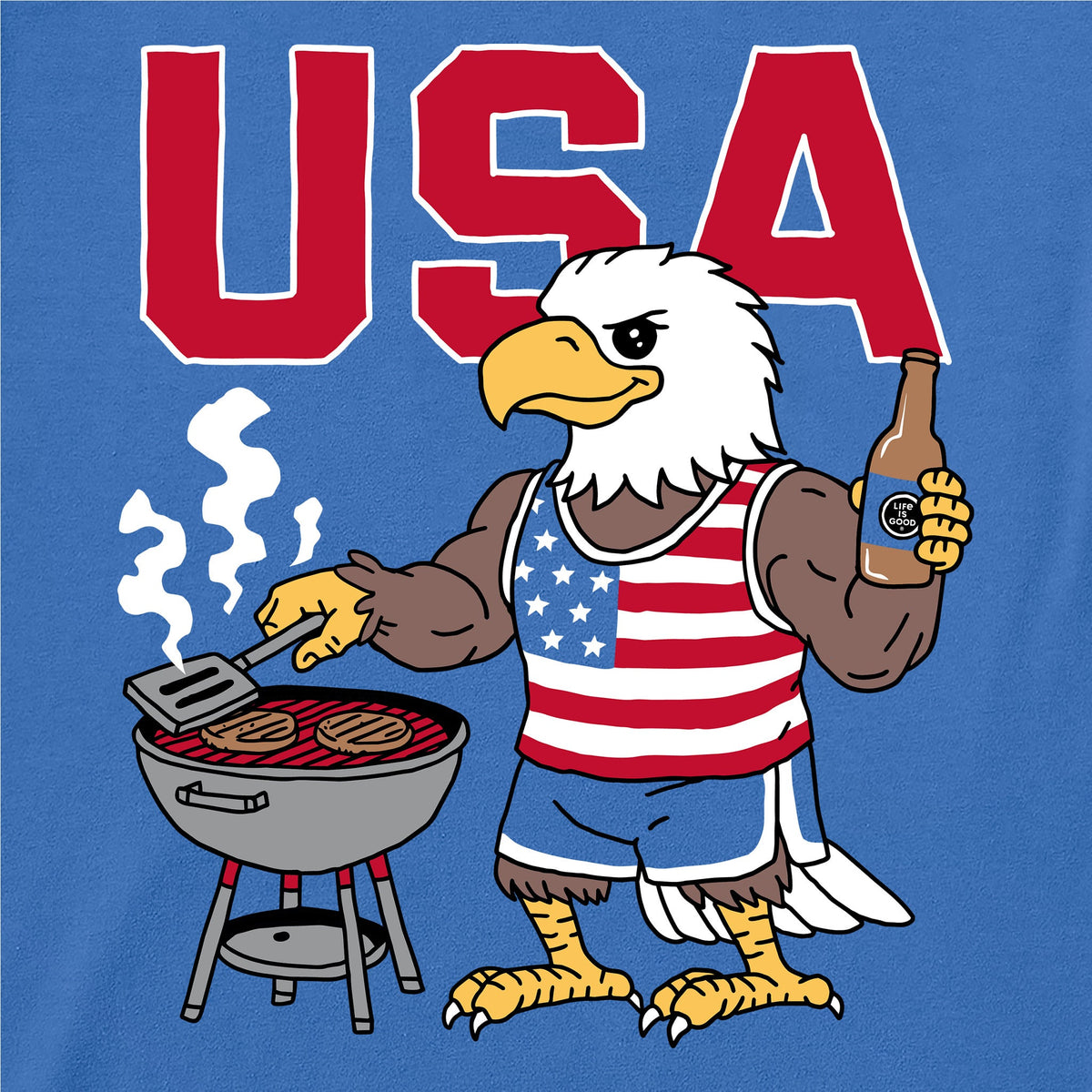 Women's USA Eagle Grilling Short Sleeve Crusher Boxy Tee product image 2