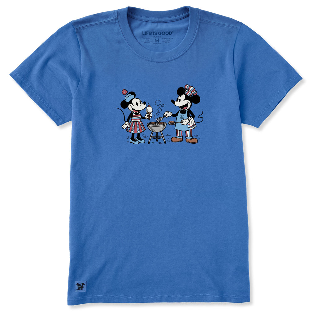 Women's Willie Nice USA BBQ Short Sleeve Crusher Tee