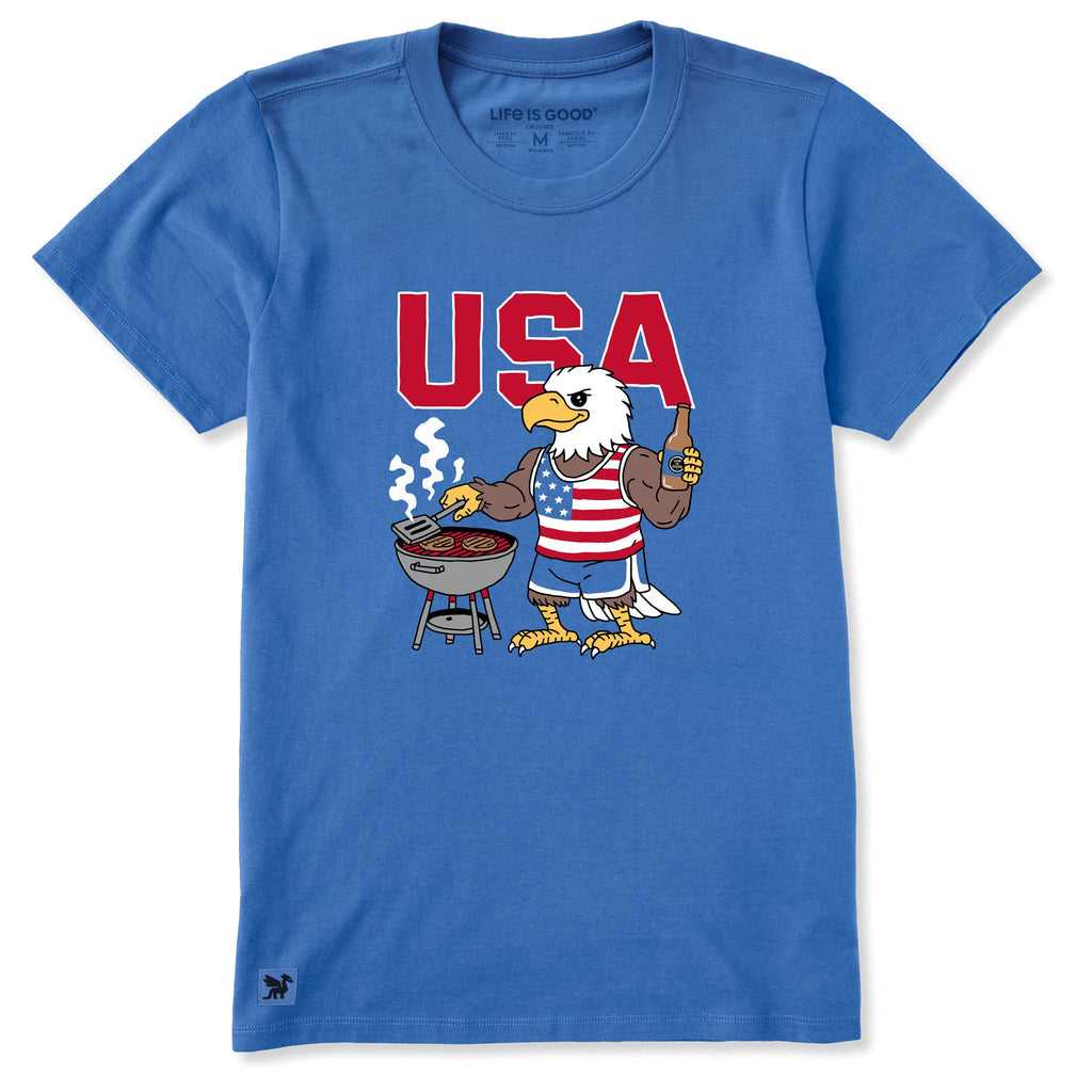 Women's USA Eagle Grilling Short Sleeve Crusher Tee product image 1