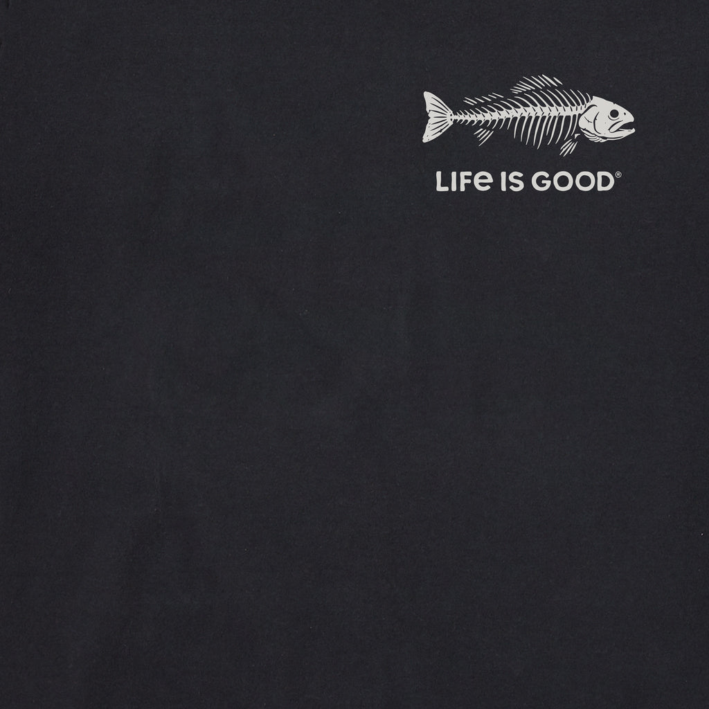 Women's Fish More Worry Less Skeleton Short Sleeve Crusher product image 3