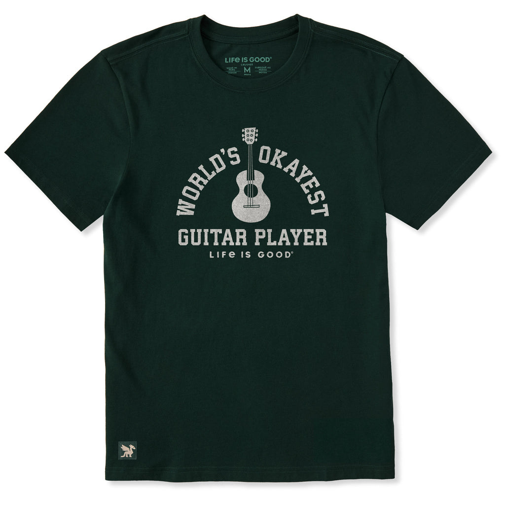 Men's World's Okayest Guitar Player Short Sleeve Crusher Tee product image 1