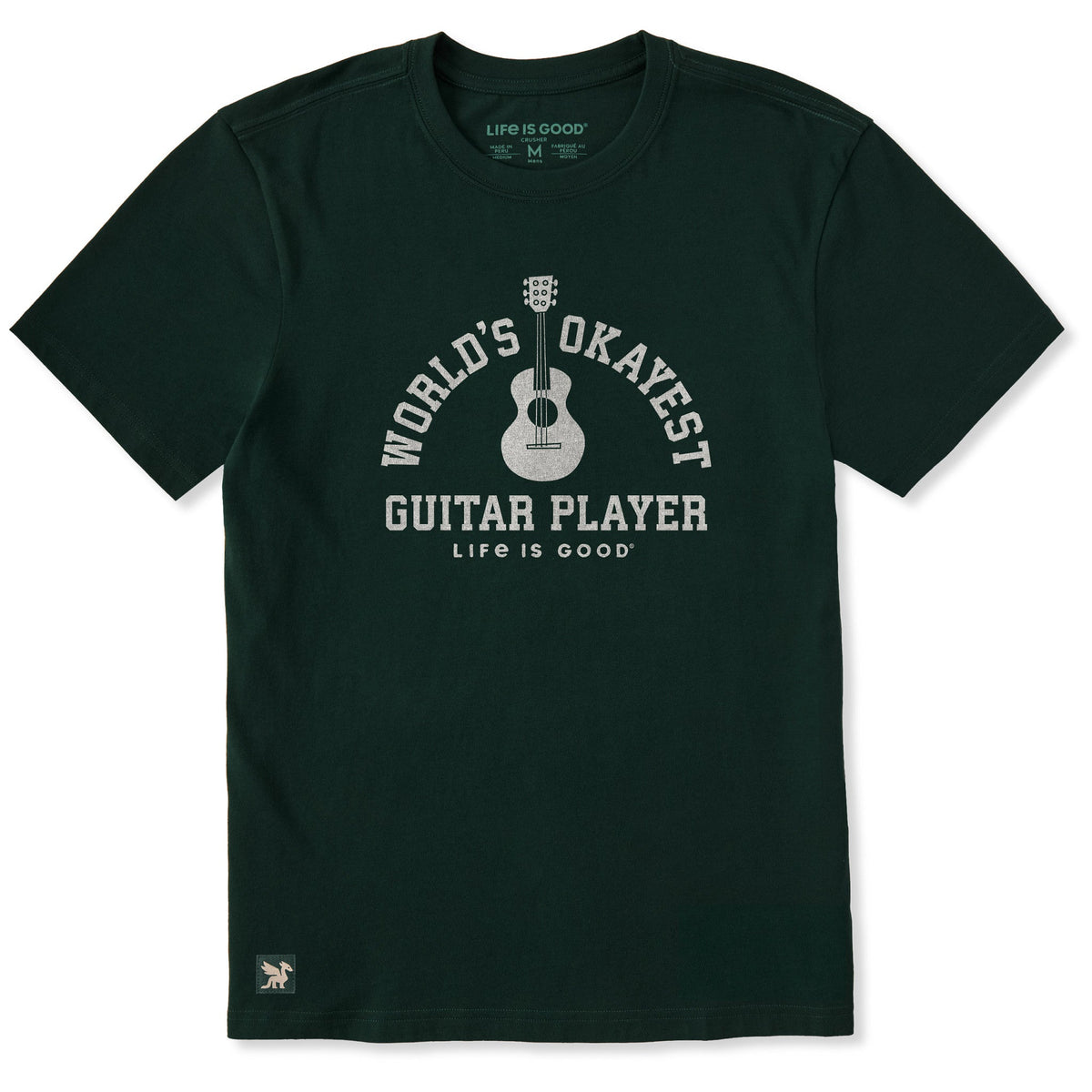 Men's World's Okayest Guitar Player Short Sleeve Crusher Tee product image 1