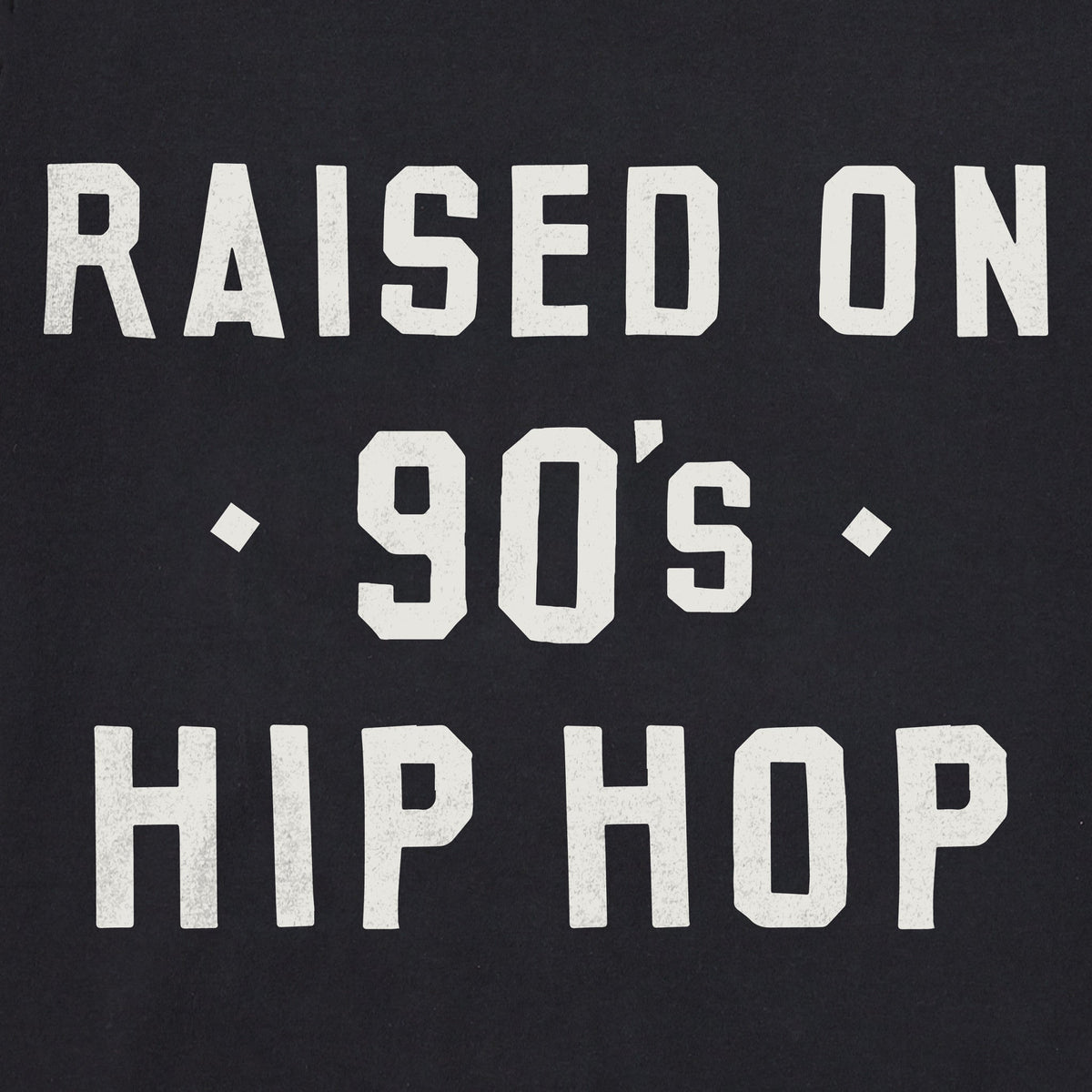 Men's Raised on 90s Hip Hop Short Sleeve Crusher Tee product image 2
