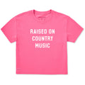 Women's Raised on Country Music Simple Short Sleeve Crusher product image 1