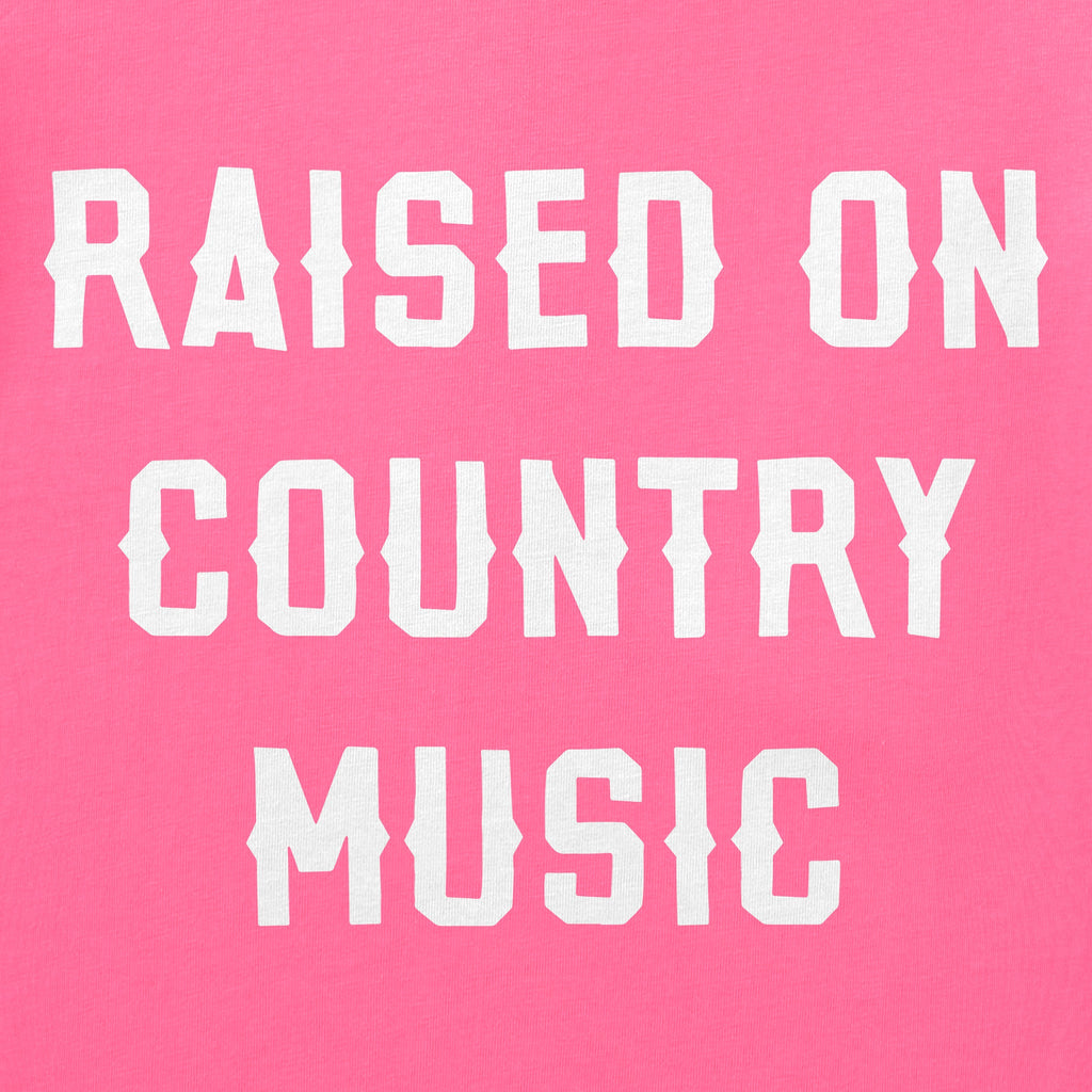 Women's Raised on Country Music Simple Short Sleeve Crusher product image 2