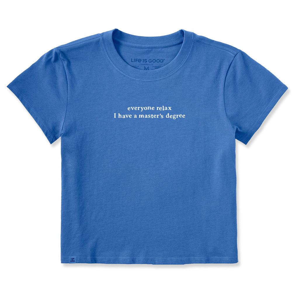 Women's I Have a Master's Degree Crusher-LITE Shrunken Tee product image 3