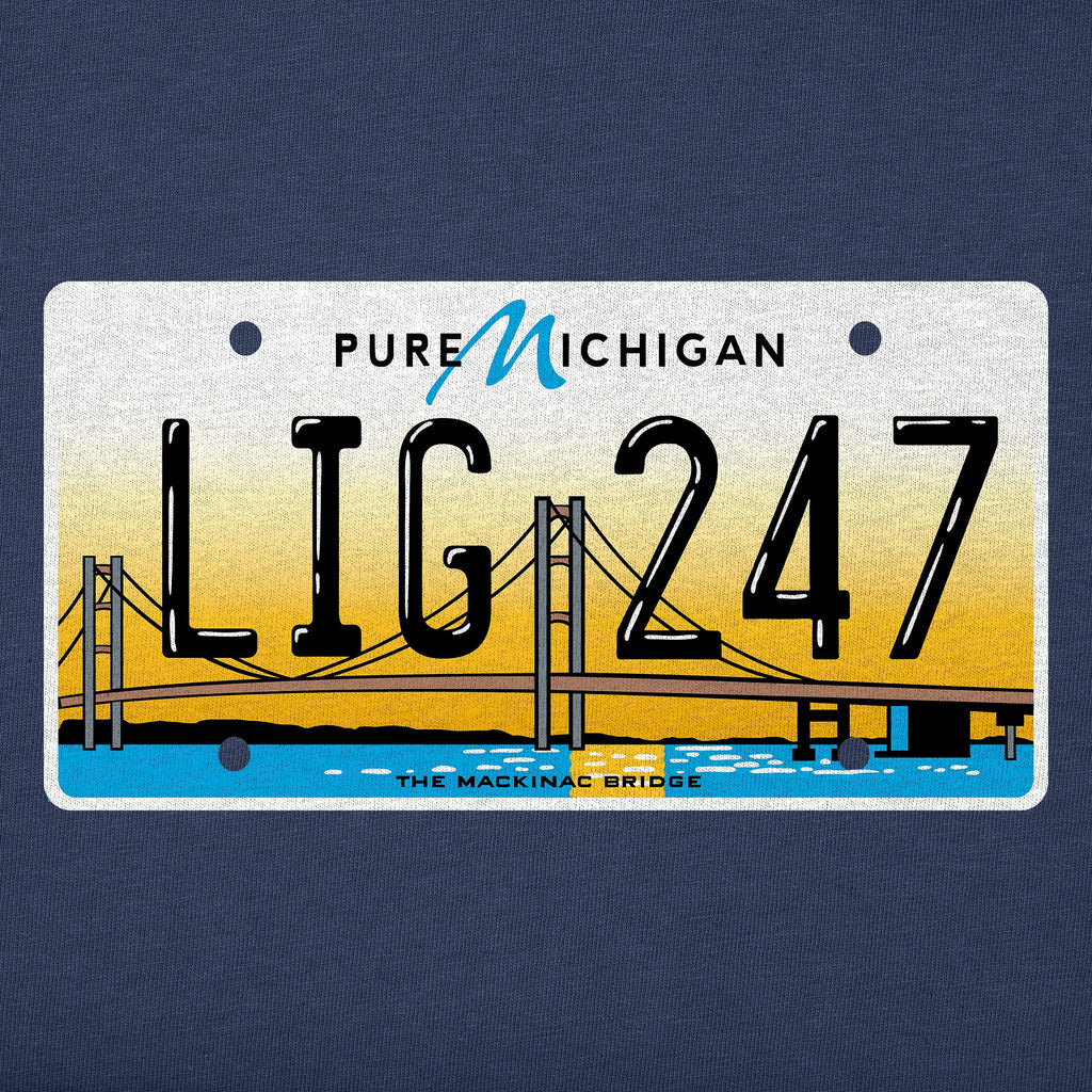Men's Michigan License Plate Short Sleeve Crusher Tee product image 2