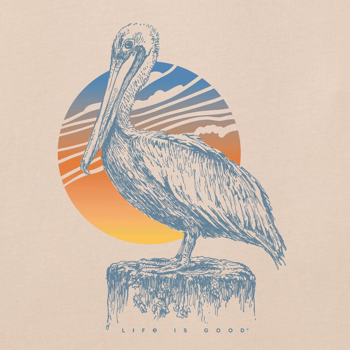 Men's Pelican Sunset Short Sleeve Crusher Tee product image 2