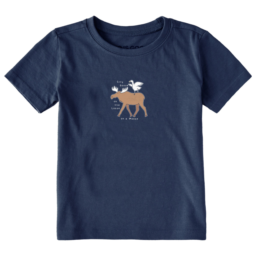 Toddler Silly Goose on a Moose Short Sleeve Crusher Tee product image 1