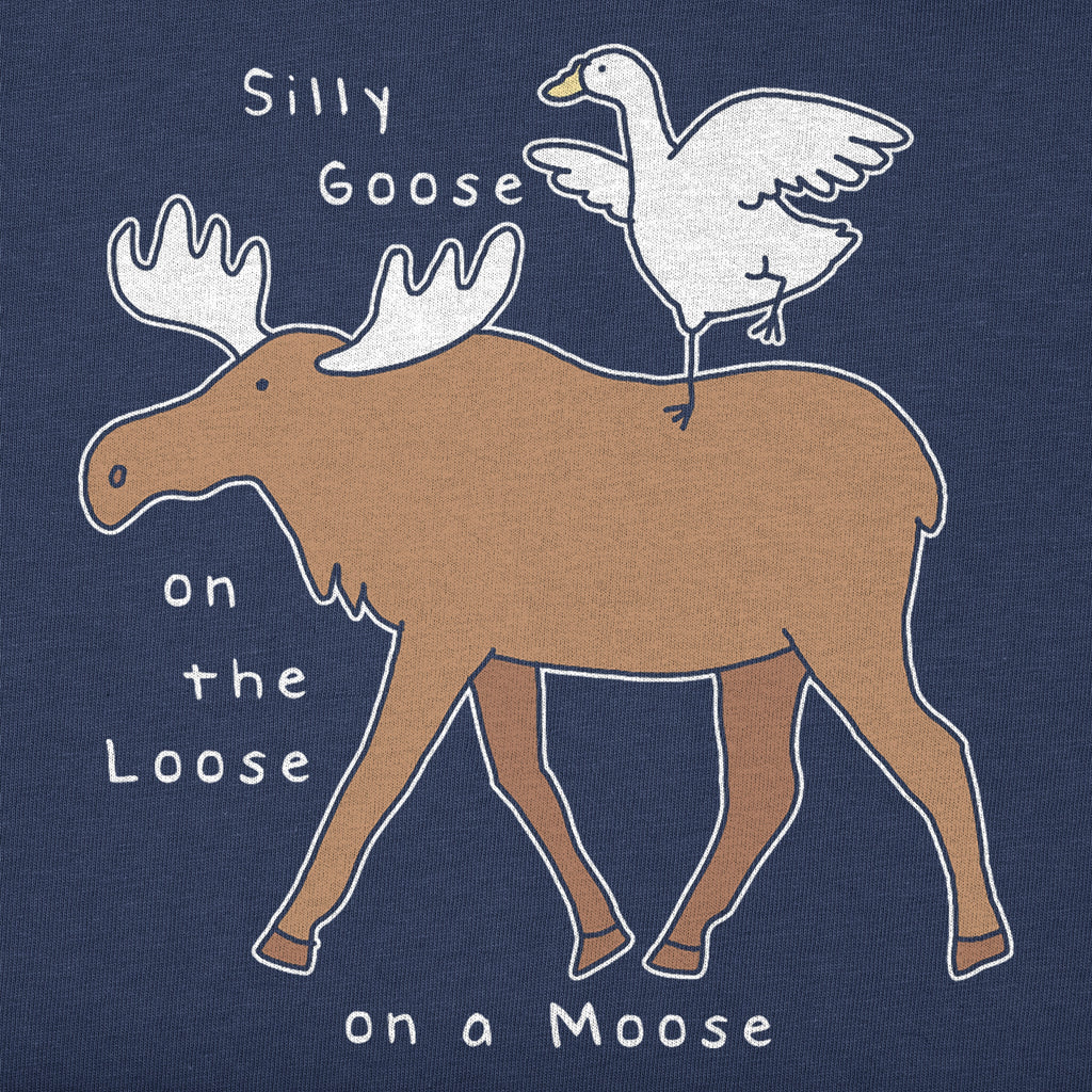 Toddler Silly Goose on a Moose Short Sleeve Crusher Tee product image 2