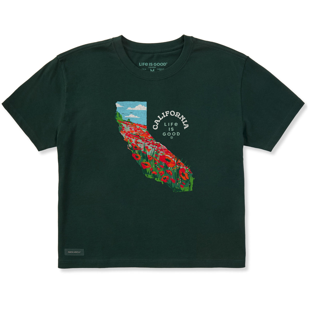 Women's California Poppies Short Sleeve Crusher Boxy Tee product image 1