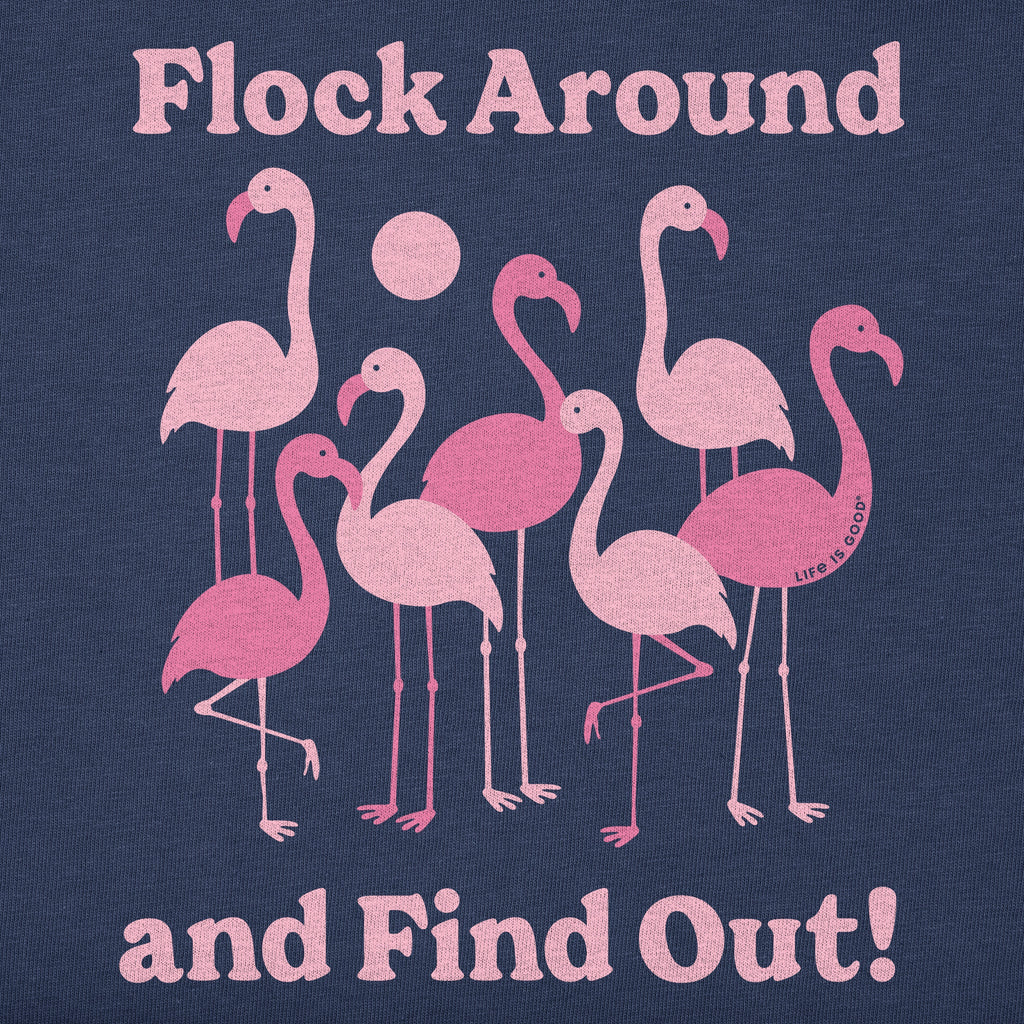 Women's Flock Around Flamingos Short Sleeve Crusher Boxy Tee product image 2