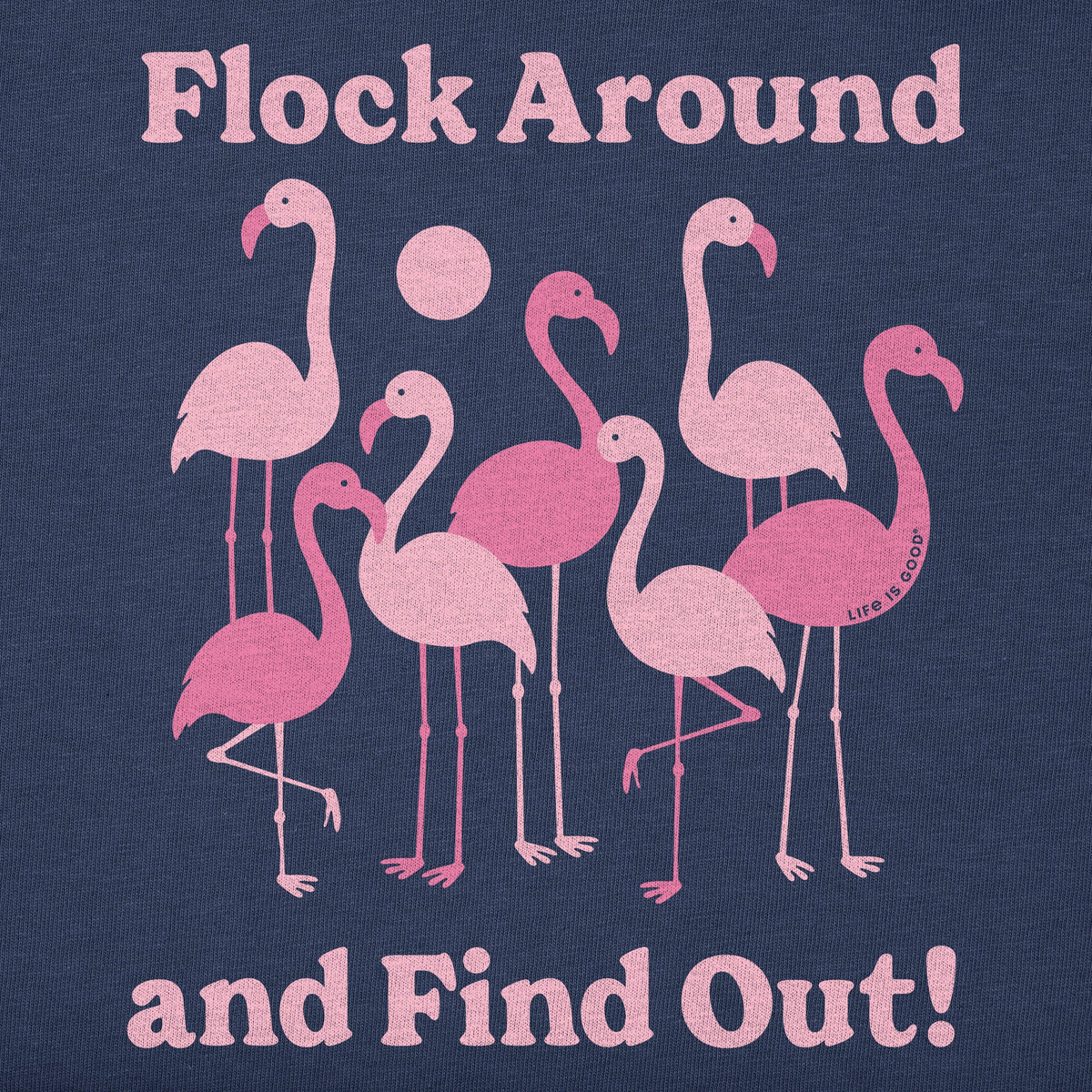 Women's Flock Around Flamingos Short Sleeve Crusher Boxy Tee product image 2