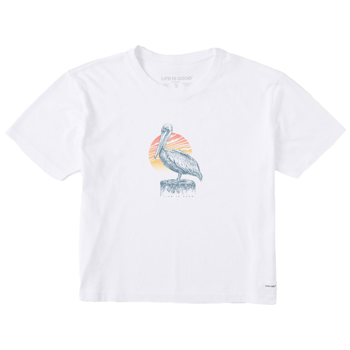 Women's Pelican Sunset Short Sleeve Crusher Boxy Tee product image 1