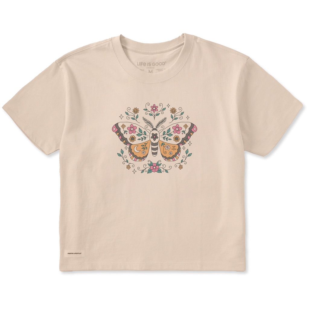 Women's Doodle Moth Short Sleeve Crusher Boxy Tee product image 1