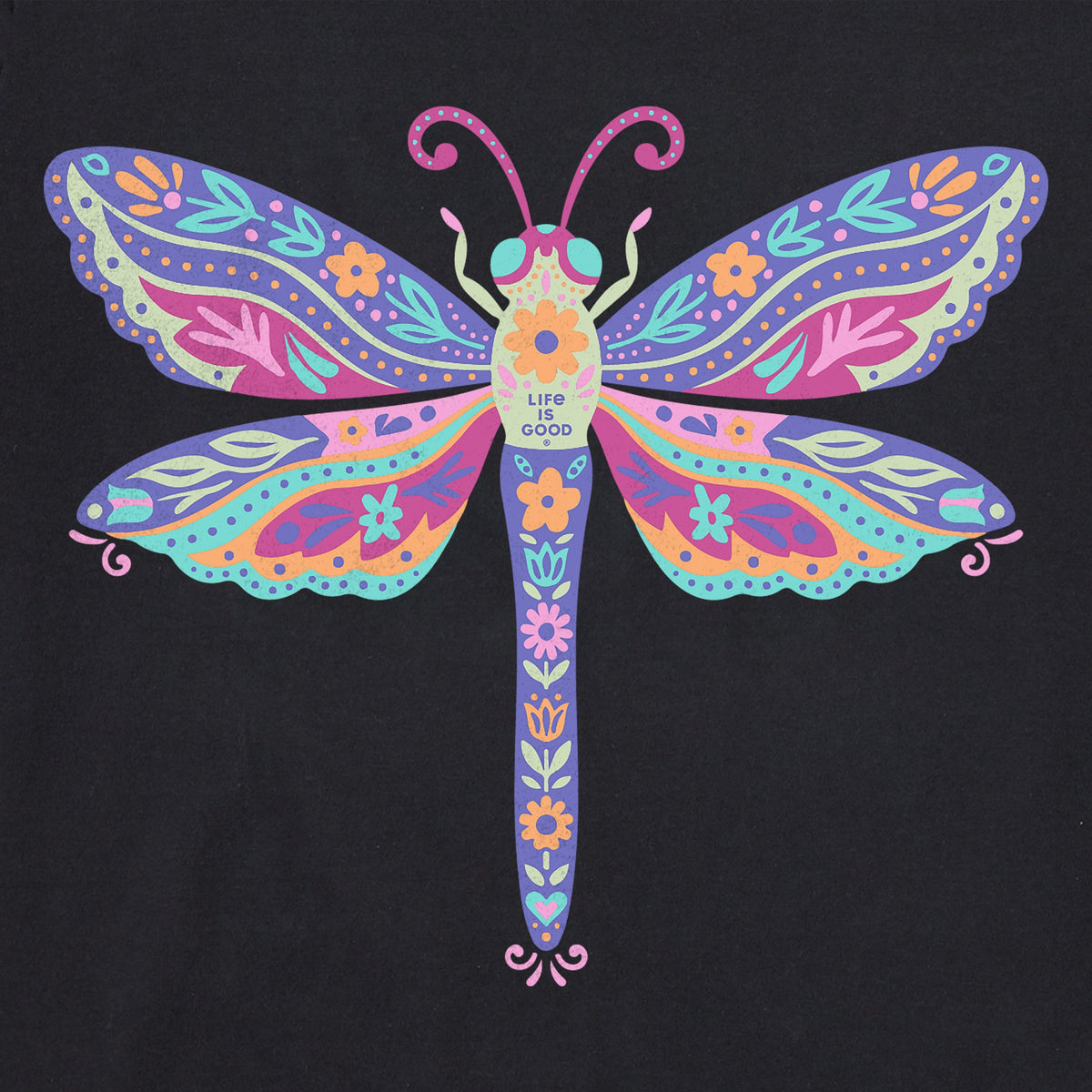 Women's Floral Dragonfly Crusher-LITE Shrunken Tee product image 2