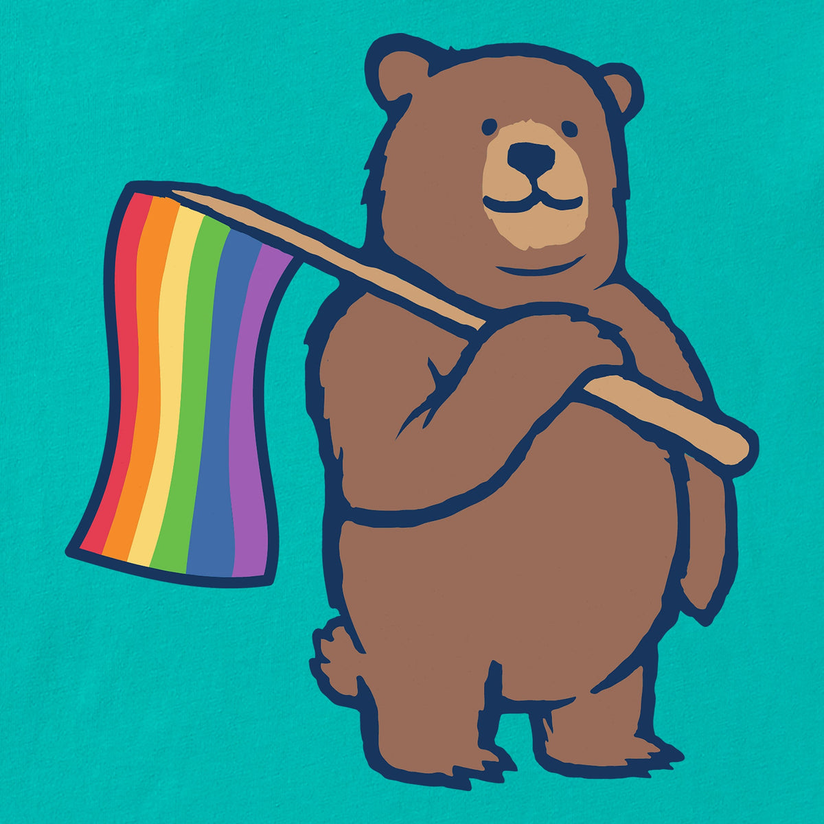 Men's Bear Pride Short Sleeve Crusher Tee product image 2
