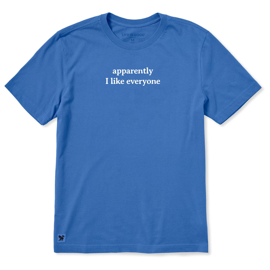 Men's Apparently I Like Everyone Short Sleeve Crusher Tee product image 1