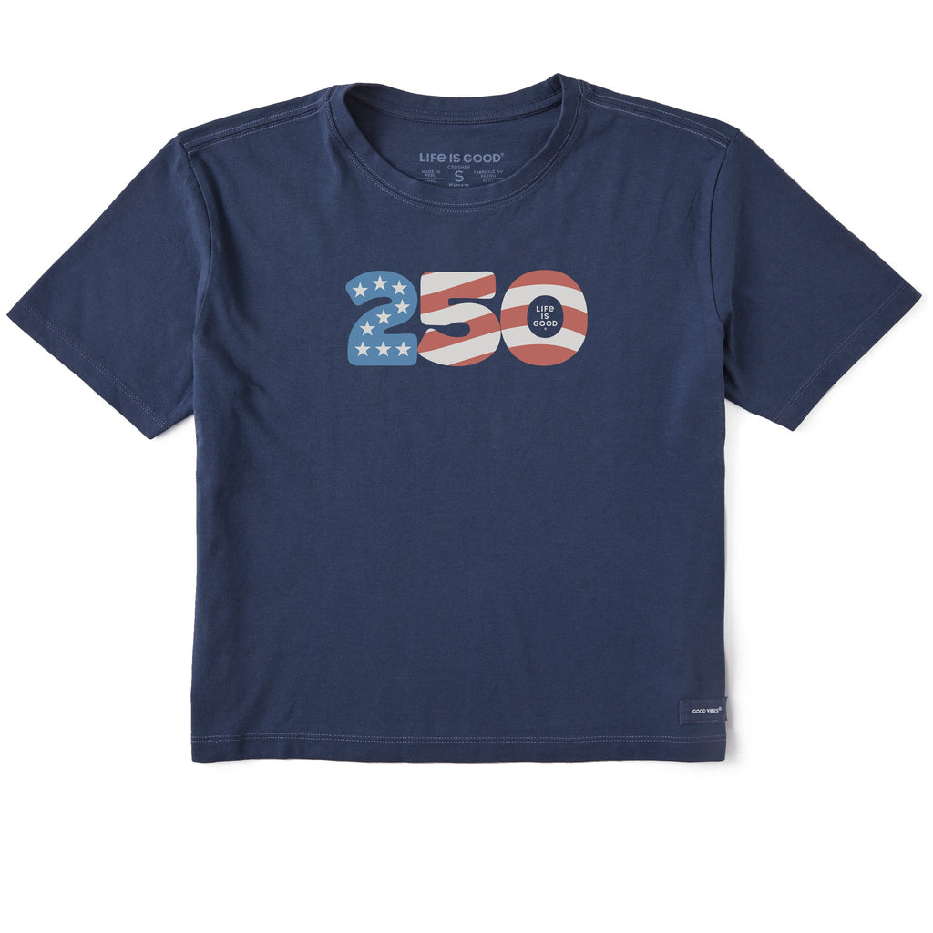 Women's 250 Flag Short Sleeve Crusher Boxy Tee product image 1