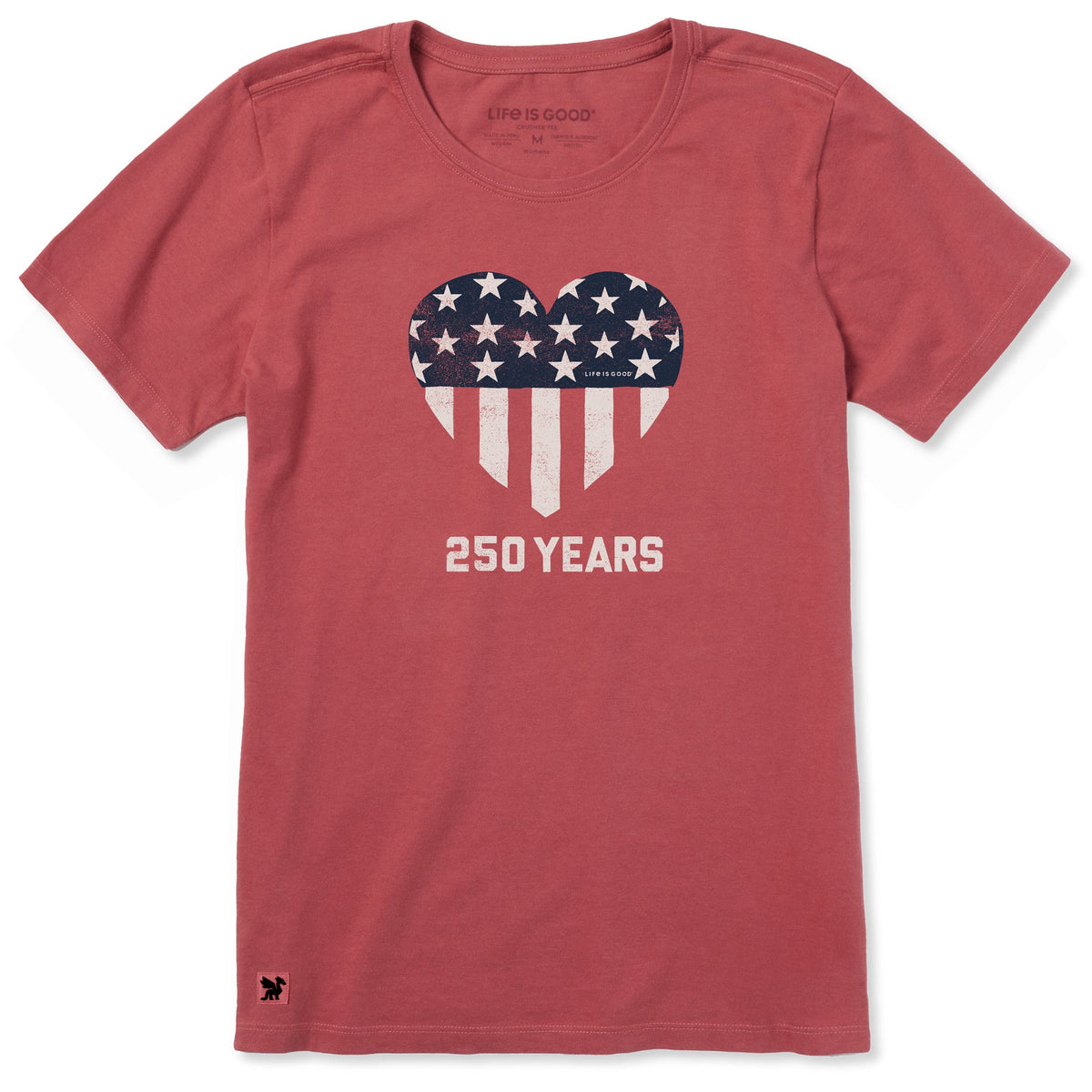 Women's 250 Years Heart Short Sleeve Crusher Tee product image 5