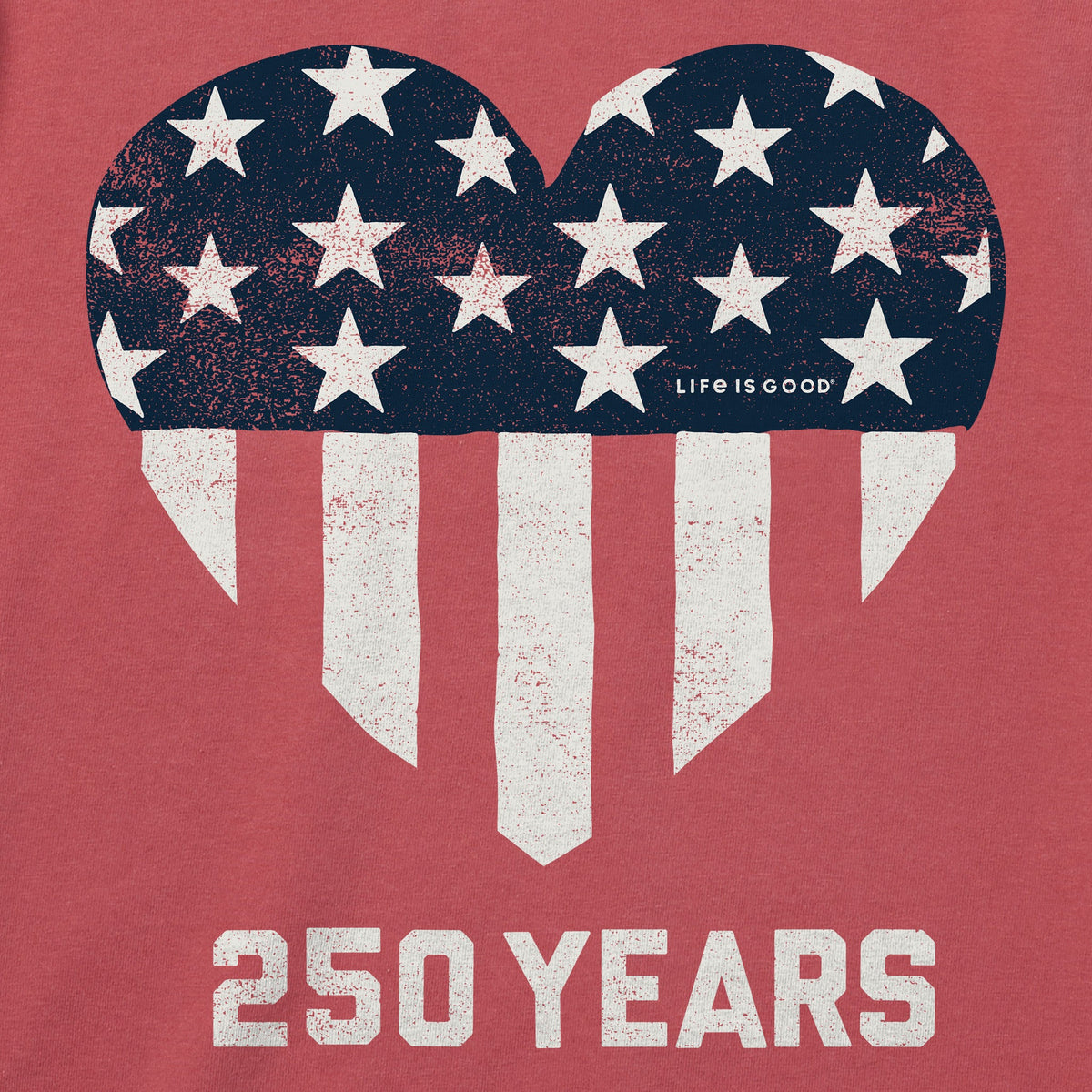 Women's 250 Years Heart Short Sleeve Crusher Tee product image 2